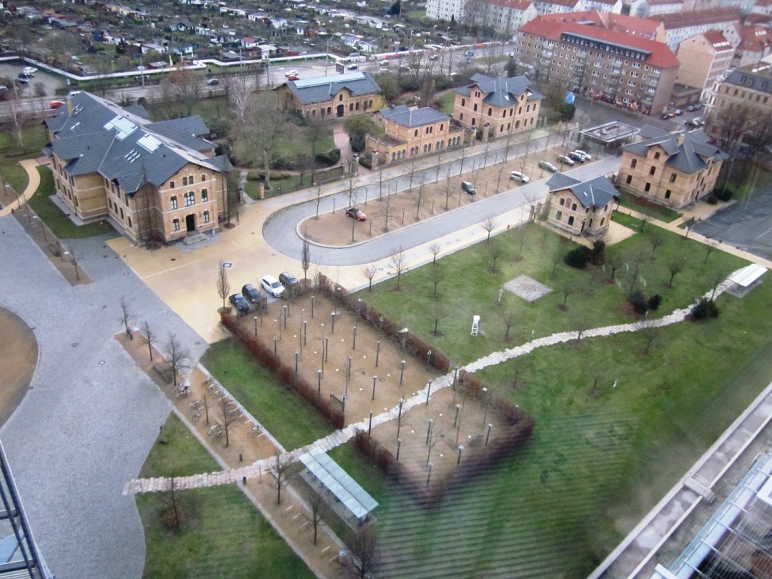Teil des rekonstruierten Schlachthofgeländes Fernmeldemuseum Dresden